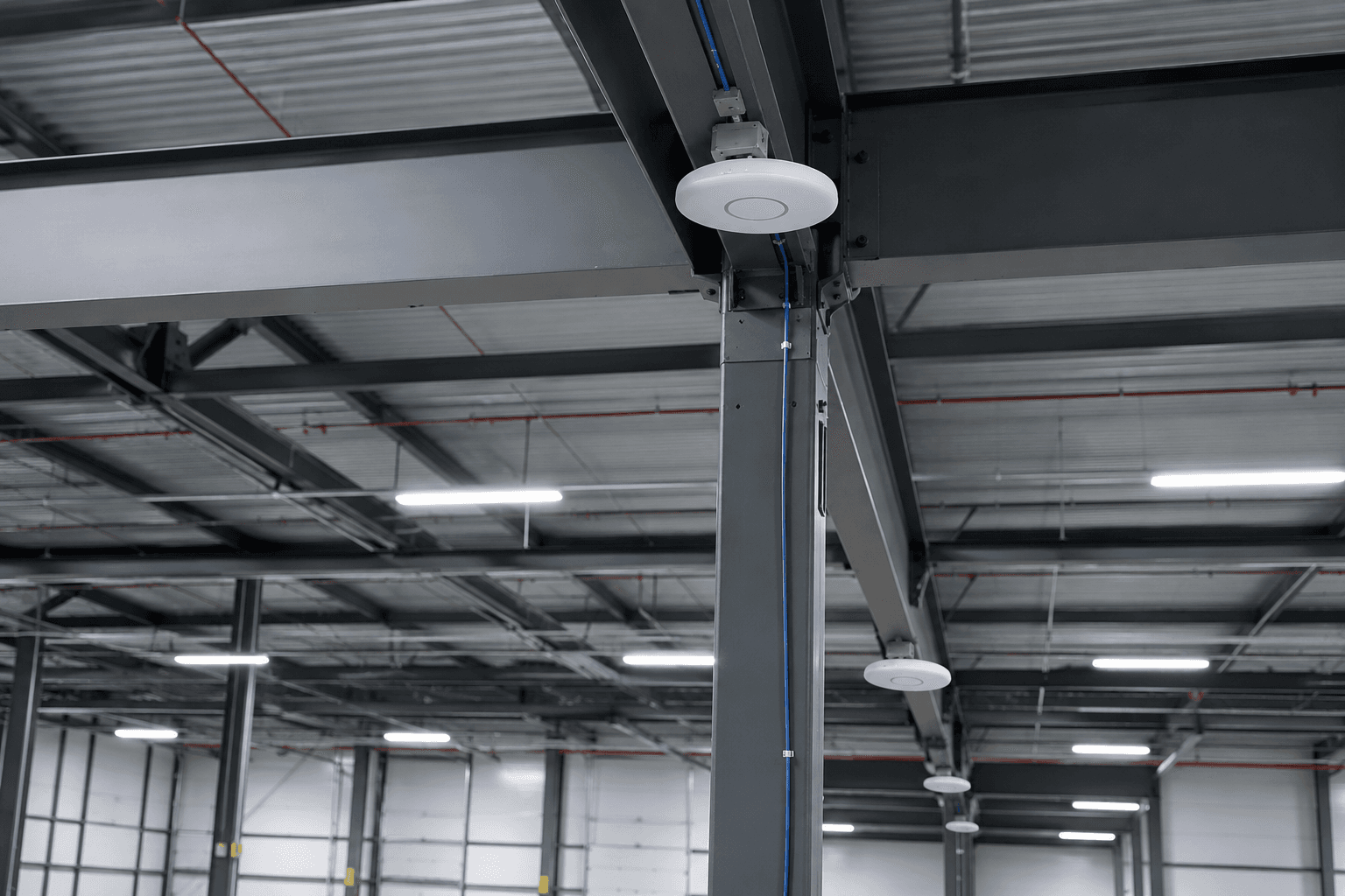 Wireless access point installation in a large facility